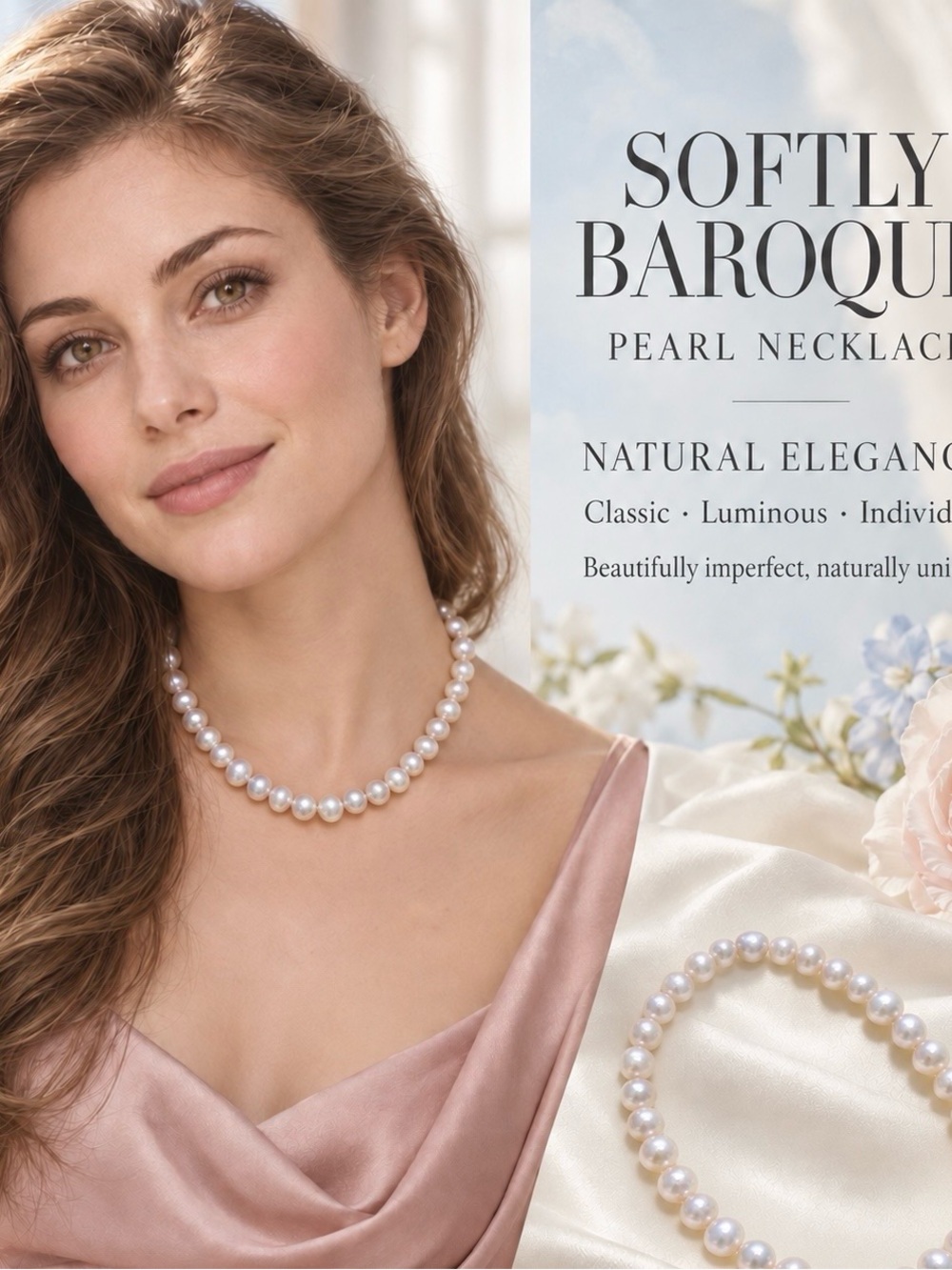 Delicate Baroque Pearl Necklace